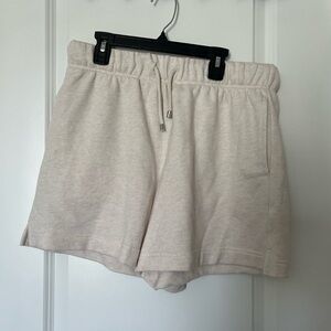 90 Degree by Reflex Medium White Cream Soft Cozy Lounge Shorts